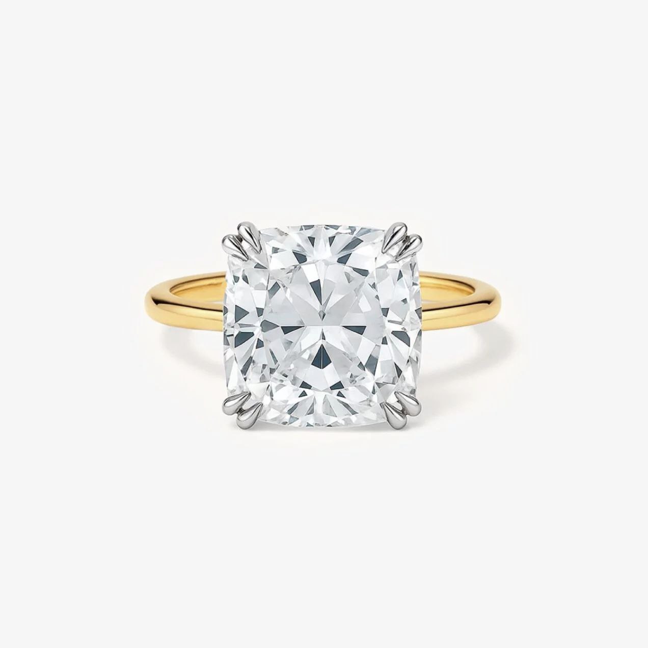 Cushion 3.0 ct Cut Lab-Grown Diamond Ring