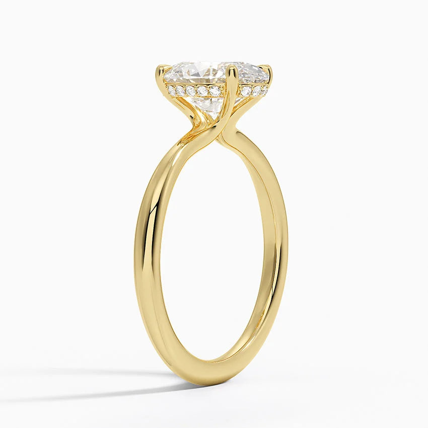 2 ct Oval Lab Grown Diamond Solitaire Engagement Ring