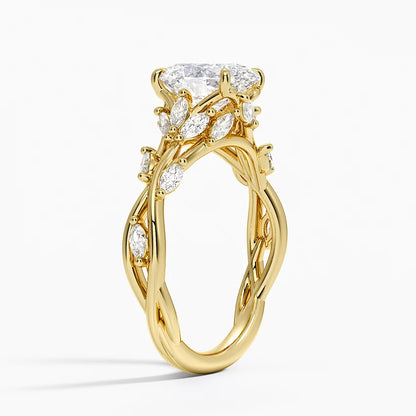 2 ct Lab Grown Diamond Branch Engagement Ring