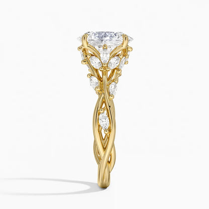 2 ct Lab Grown Diamond Branch Engagement Ring