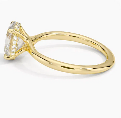 2 ct Oval Lab Grown Diamond Solitaire Engagement Ring