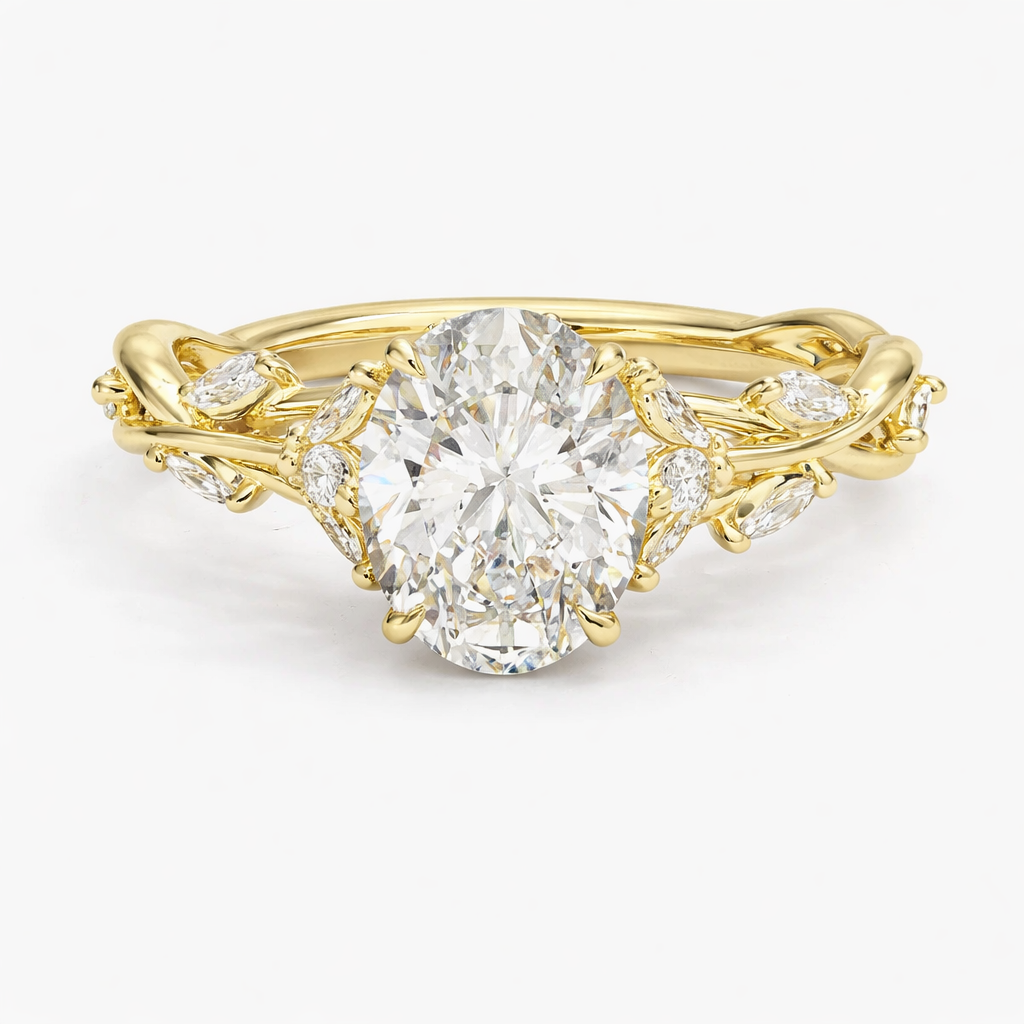 2 ct Lab Grown Diamond Branch Engagement Ring
