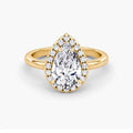 Princess 3.08 ct  Pear Ring